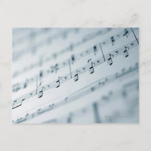 Noten 10 postkarte