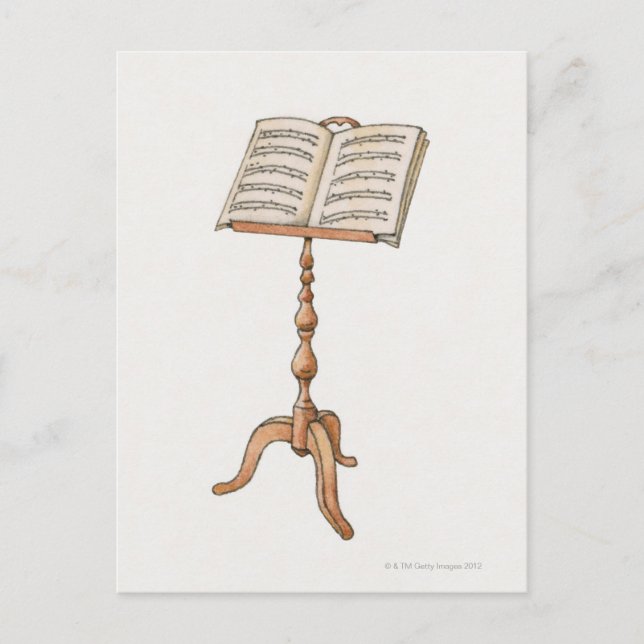 Noten am Stand Postkarte (Vorderseite)