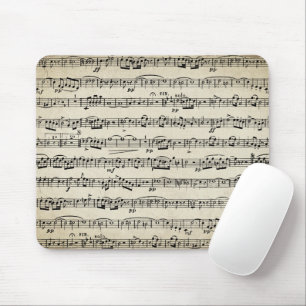 Noten auf Vintagem Papier Mousepad