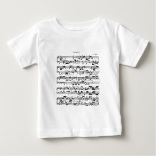 Noten durch Bach Baby T-shirt