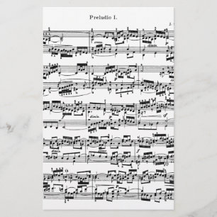 Noten durch Bach Briefpapier