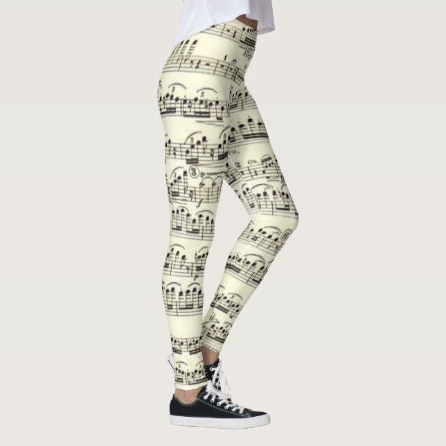 Noten Leggings (Rechts)