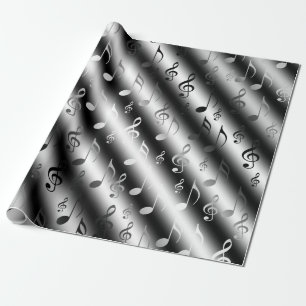 Noten, Musik, Metall, Noten, Band, Clemente, Geschenkpapier