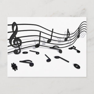 Noten Postkarte