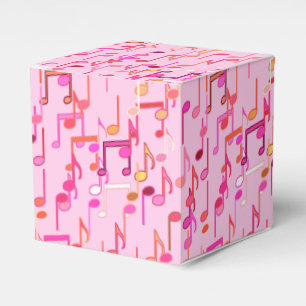 Noten - rosa, mehrfarbig geschenkschachtel