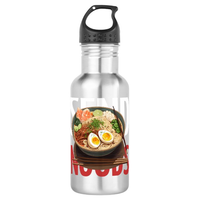 Noten senden edelstahlflasche (Vorderseite)