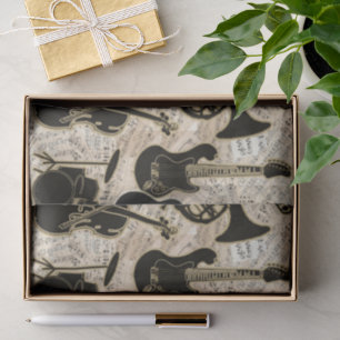 Noten und Instrumente Black/Gold ID481 Seidenpapier