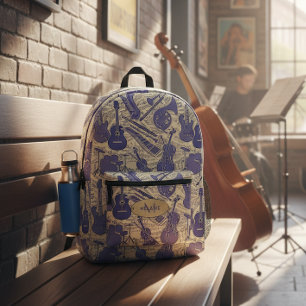 Noten und Instrumente VioletCream ID481 Bedruckter Rucksack