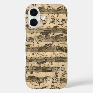 Noten von JS Bach iPhone 16 Hülle