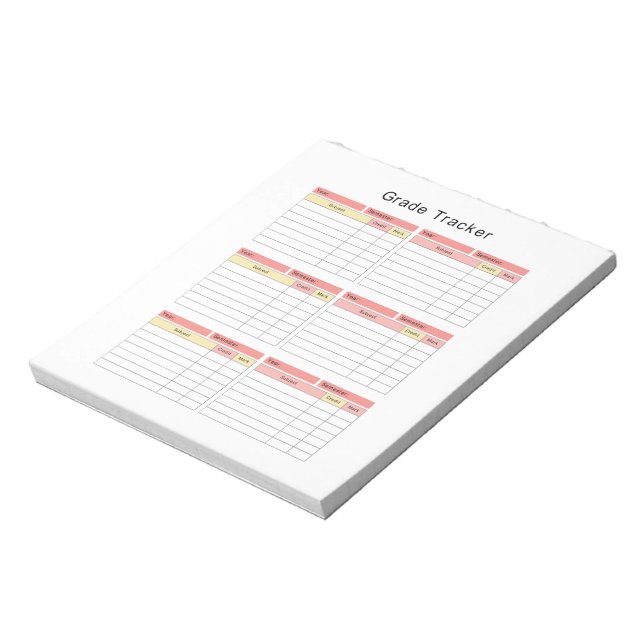 Notenaufzeichnung für Studenten Notizblock (Rotiert)