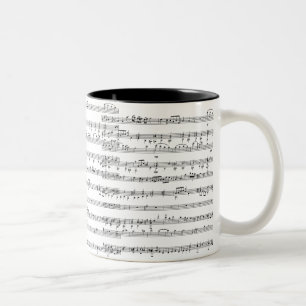 Notenblatt Kaffeetasse