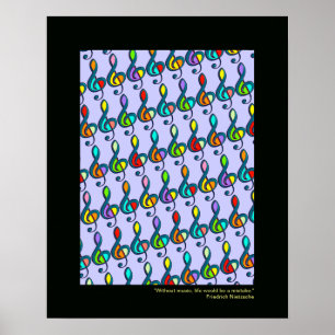 Notendekoration Poster