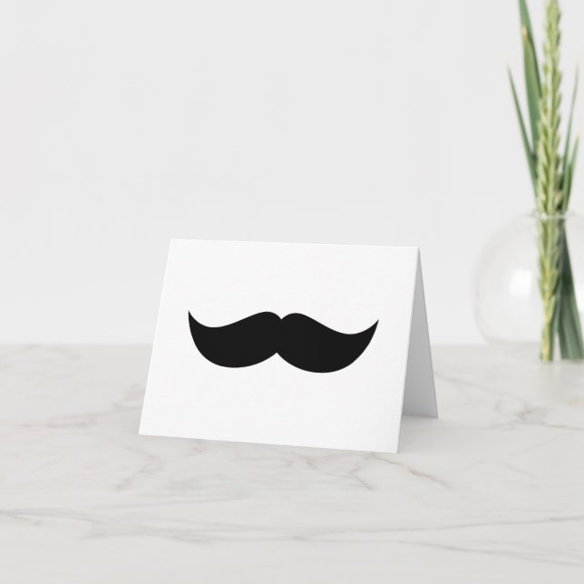 Notenkarte Mustache Karte (Vorderseite)