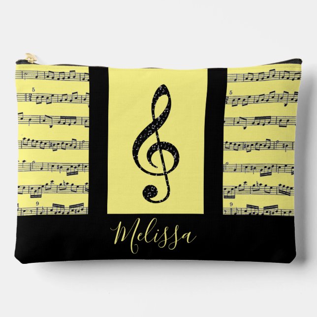 Notenmusik personalisiert zubehörtasche (Vorderseite)