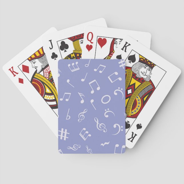 Notenmuster Spielkarten (Rückseite)