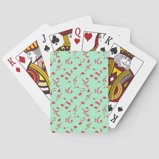 Notenmuster Spielkarten (Rückseite)
