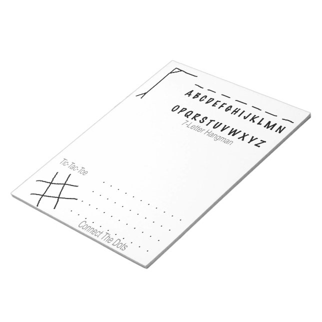 Notepad - Besetzte Spiele Notizblock (angewinkelt)
