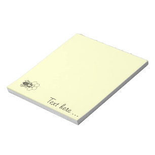 Notepad - Bienen auf Honigwabenrüben Notizblock