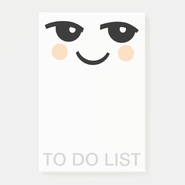 NOTEPAD FÜR niedliche ANGESCHLOSSENE POST-IT-HINWE Post-it Klebezettel (Vorderseite)