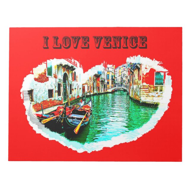 Notepad i love VENICE Notizblock (Vorderseite)