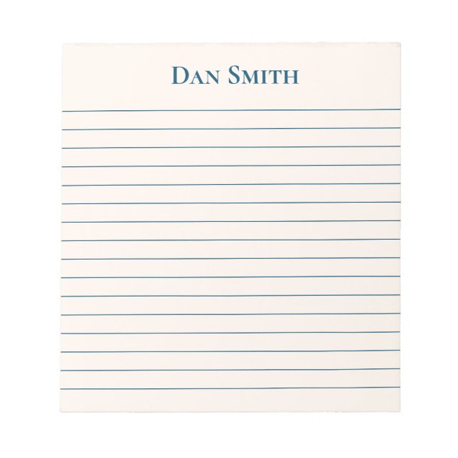 Notepad-Individuelle Name-Notepad Notizblock (Vorderseite)