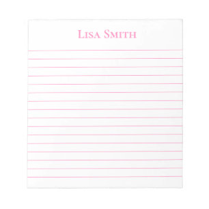 Notepad-Individuelle Name-Notepad Notizblock