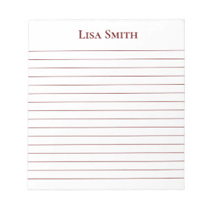 Notepad-Individuelle Name-Notepad Notizblock