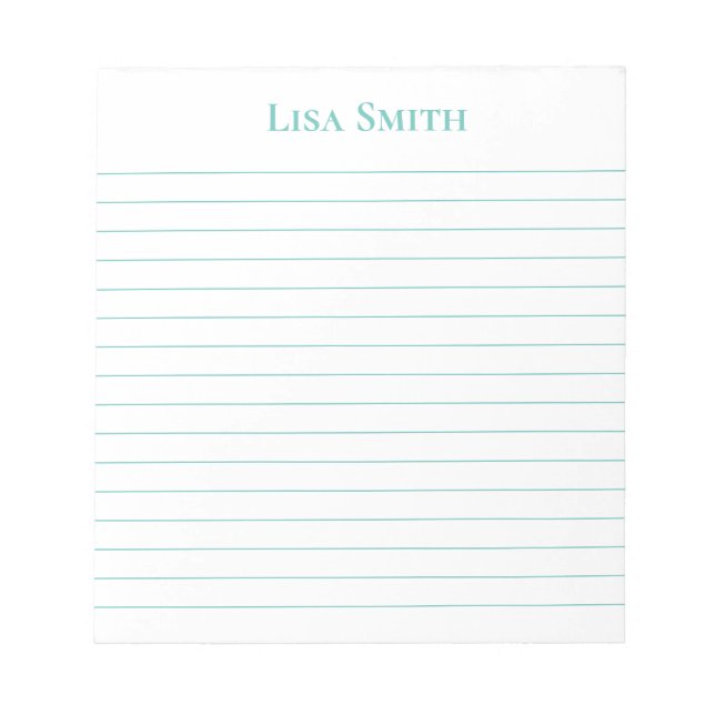 Notepad-Individuelle Name-Notepad Notizblock (Vorderseite)