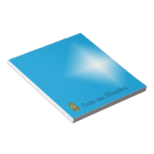 Notepad - Katzen sind Wunder (klein) Notizblock (angewinkelt)