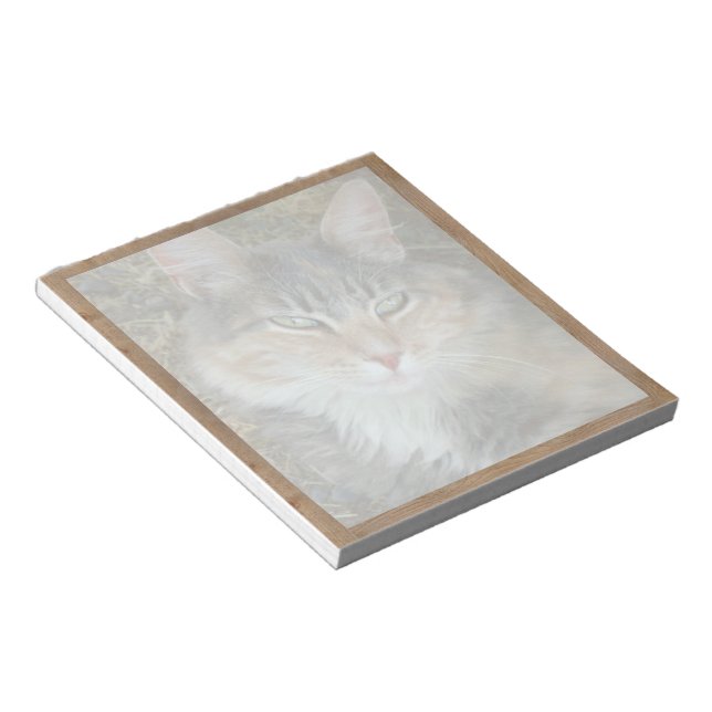 Notepad mit ausgeblendetem Foto Notizblock (angewinkelt)