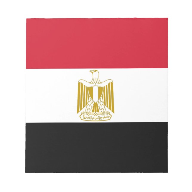 Notepad mit der Flagge Ägyptens Notizblock (Vorderseite)