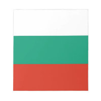 Notepad mit der Flagge Bulgariens