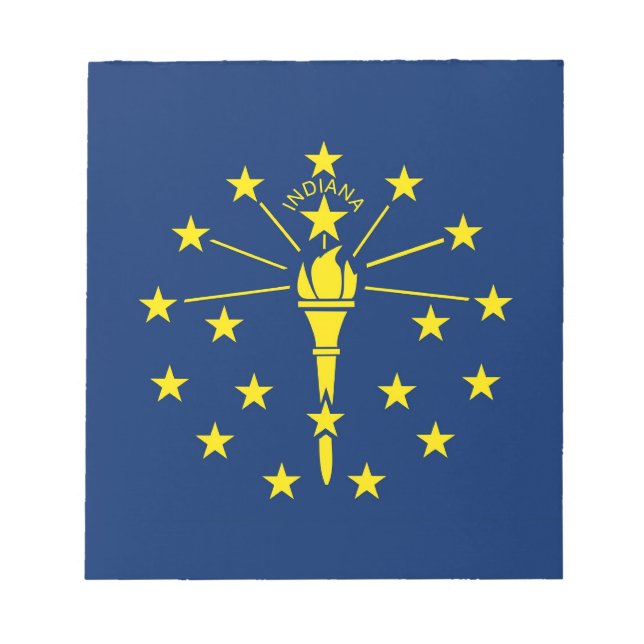 Notepad mit der Flagge des Indiana-Staat Notizblock (Vorderseite)