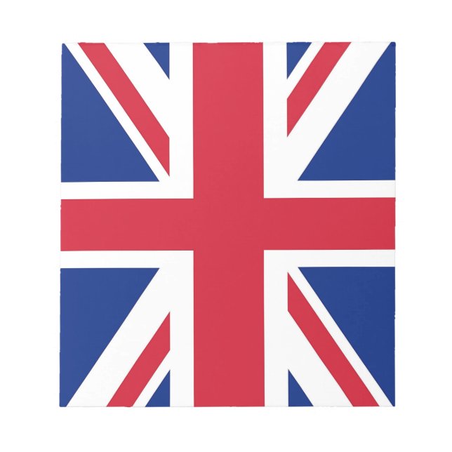 Notepad mit der Flagge des Vereinigten Königreichs Notizblock (Vorderseite)