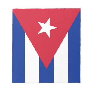 Notepad mit der Flagge Kubas Notizblock