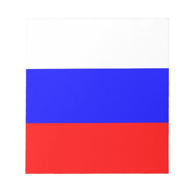 Notepad mit der Flagge Russlands Notizblock (Vorderseite)