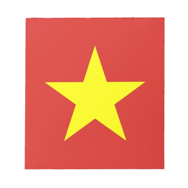 Notepad mit der Flagge Vietnams Notizblock (Vorderseite)