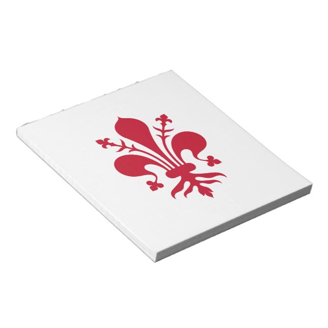 Notepad mit der Flagge von Florenz, Italien Notizblock (angewinkelt)