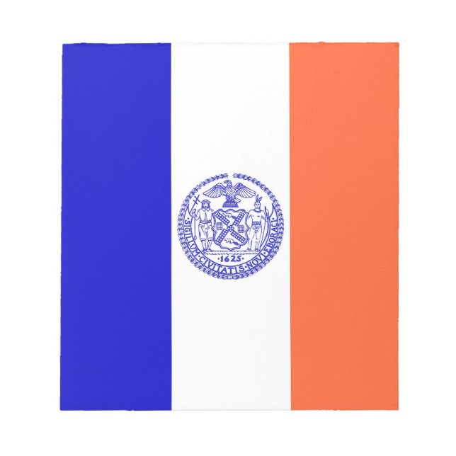 Notepad mit der Flagge von New York City Notizblock (Vorderseite)