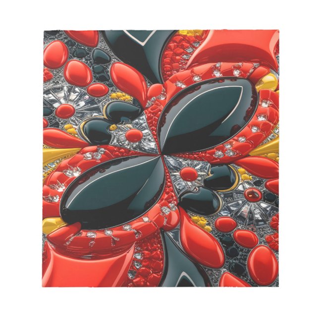 Notepad mit Deutschland Colors Modernes Design Notizblock (Vorderseite)