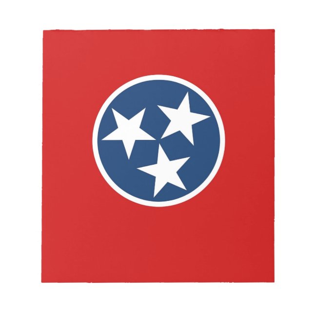 Notepad mit Flagge des Tennessee-Staat Notizblock (Vorderseite)