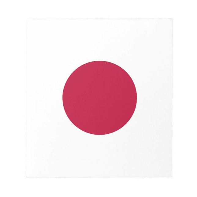 Notepad mit japanischer Flagge Notizblock (Vorderseite)