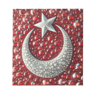 Notepad mit türkischen Farben Modernes Design Notizblock