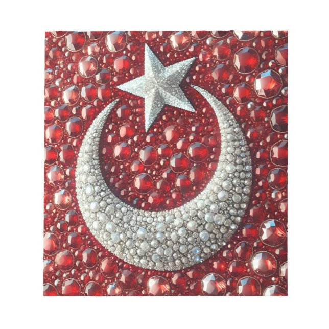 Notepad mit türkischen Farben Modernes Design Notizblock (Vorderseite)