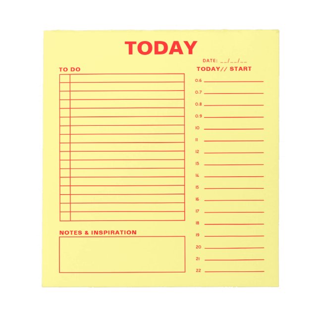 Notepad Notizblock (Vorderseite)