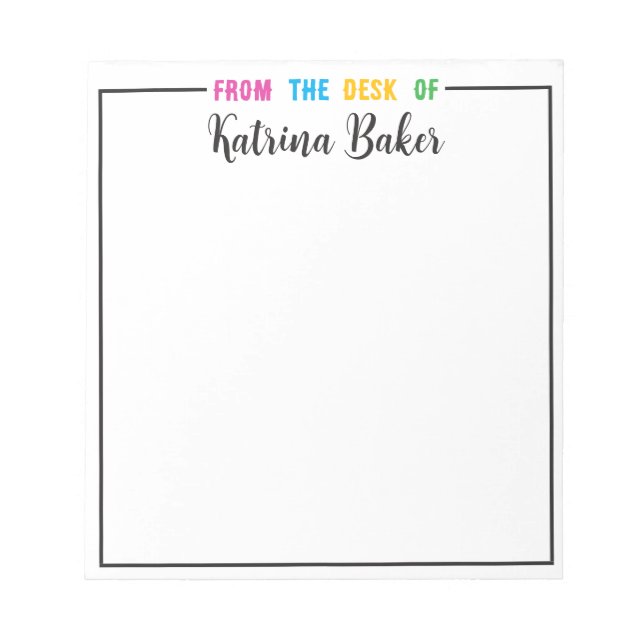 Notepad Notizblock (Vorderseite)