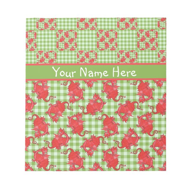 Notepad oder Jotter to Personalize: Niedliche rote Notizblock (Vorderseite)