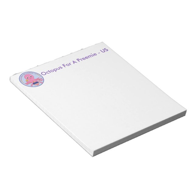 Notepad Oktopus für eine Prämie in den USA Notizblock (angewinkelt)