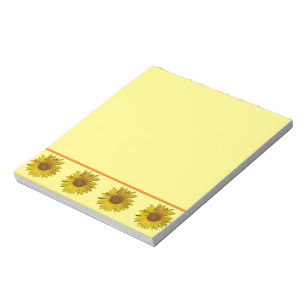 Notepad - Sonnenblumen-Grenze Notizblock