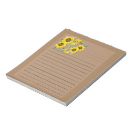 NotePad Sonnenblumen Notizblock